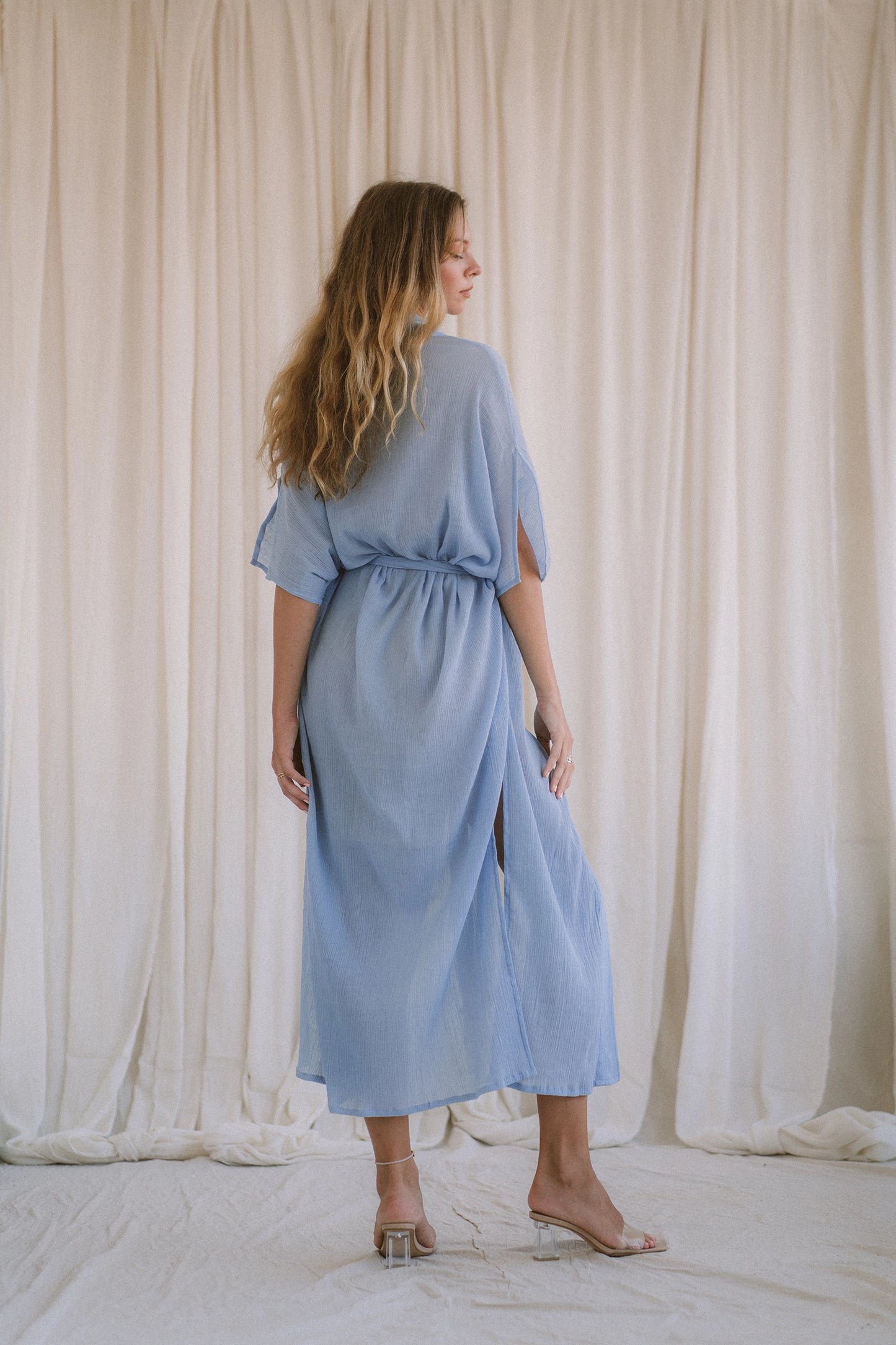 DESERT serene sky kimono dress