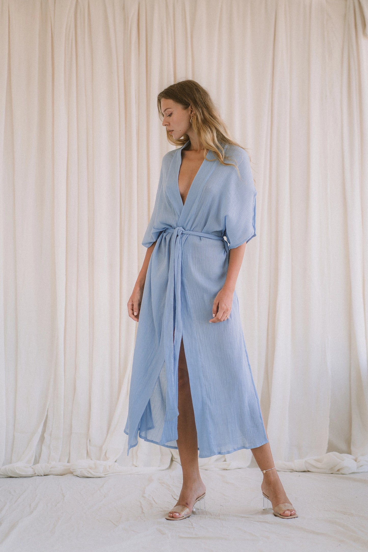 DESERT serene sky kimono dress