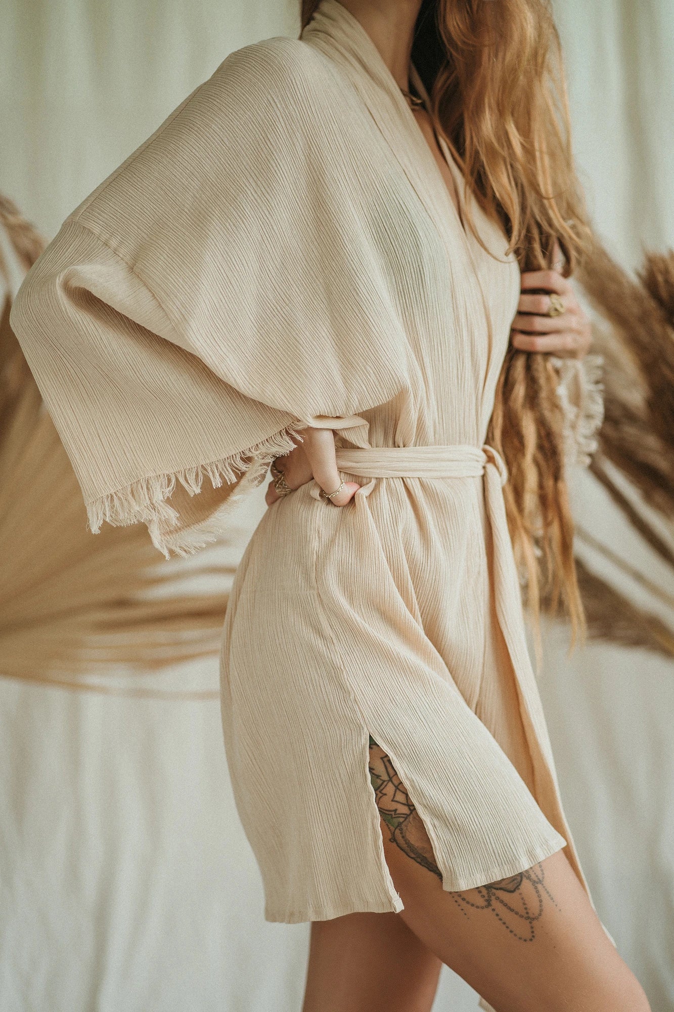 SAVANNA beige kimono