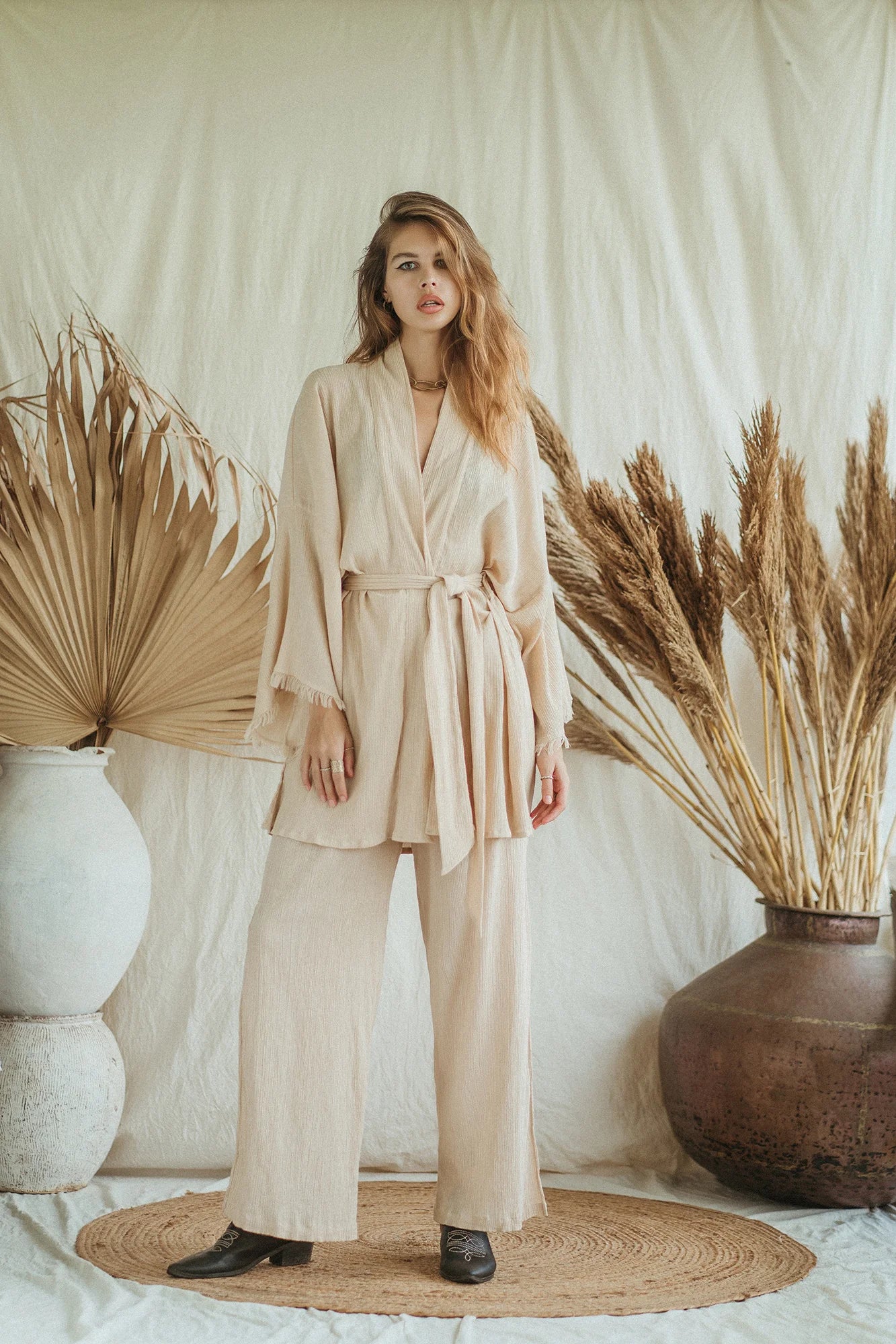 SAVANNA beige kimono