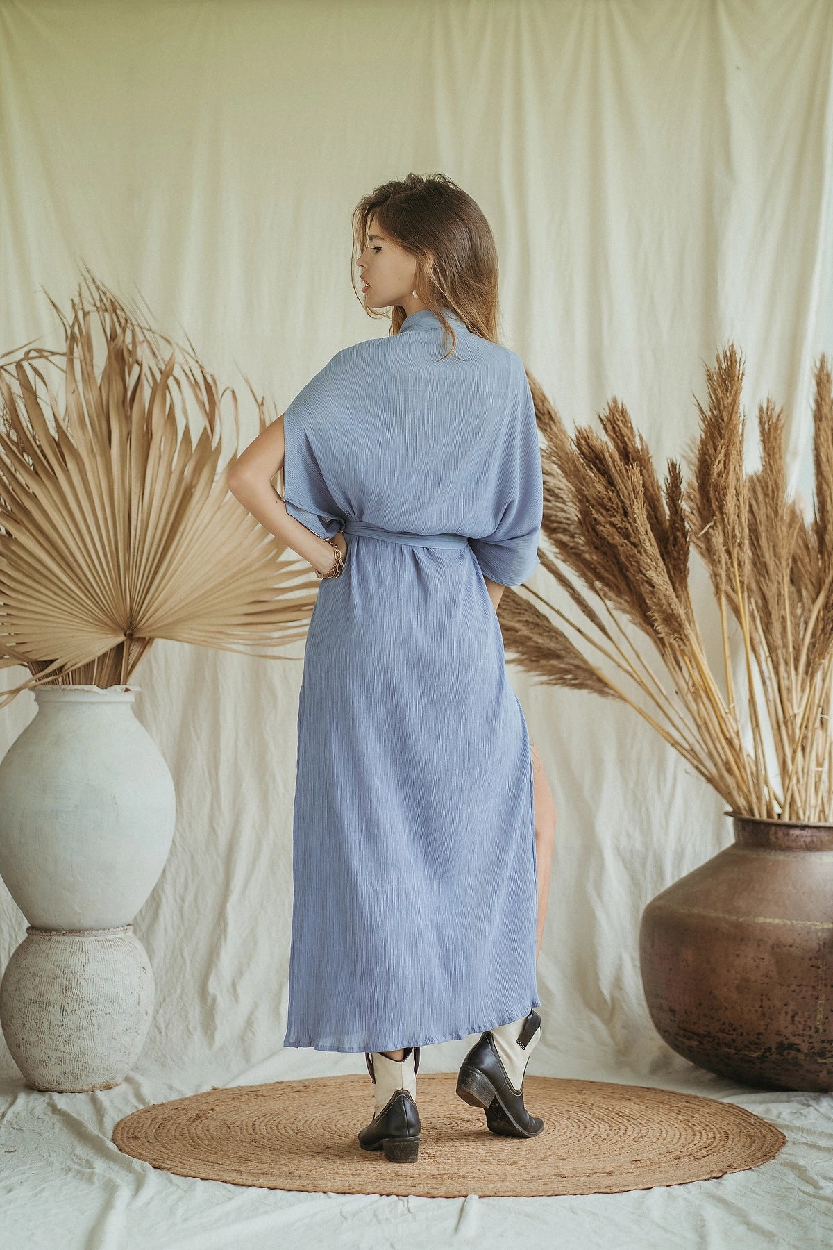 DESERT serene sky kimono dress