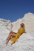 DESERT kimono dress | mustard