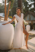 AMALFI white x-cross dress