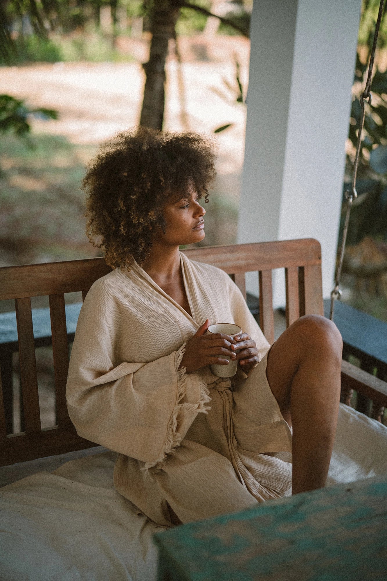 SAVANNA beige kimono