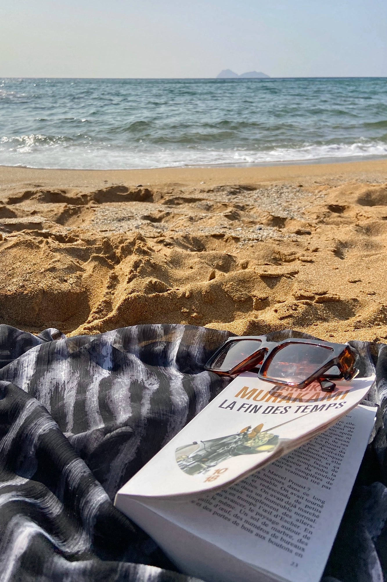 SARONG | gray printed chiffon