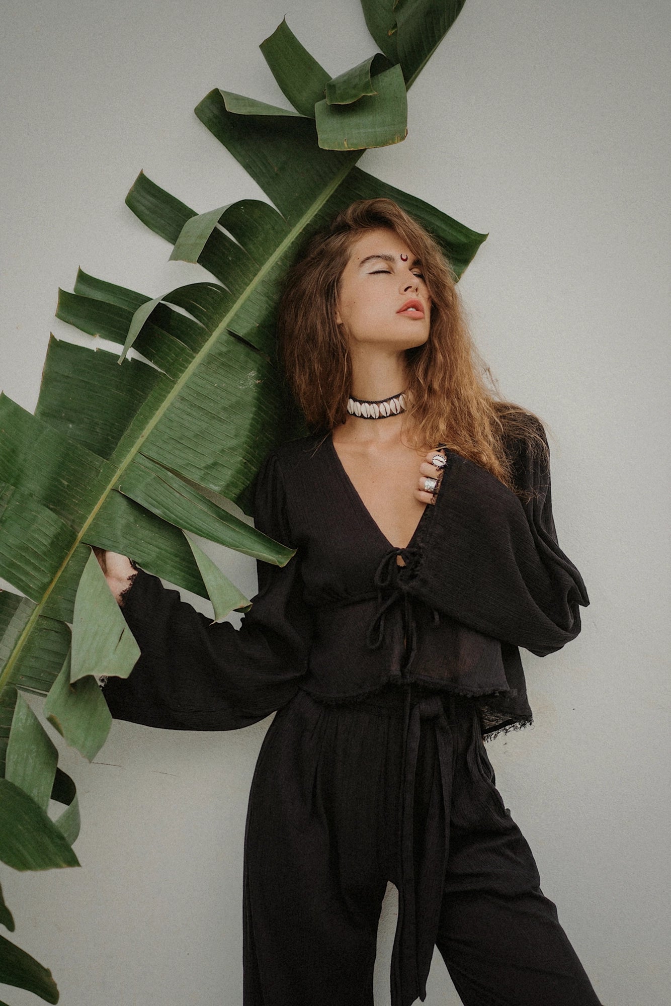 JASMINE & BLOOMING SET in black