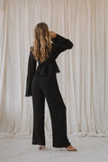 BLOOMING black palazzo pants