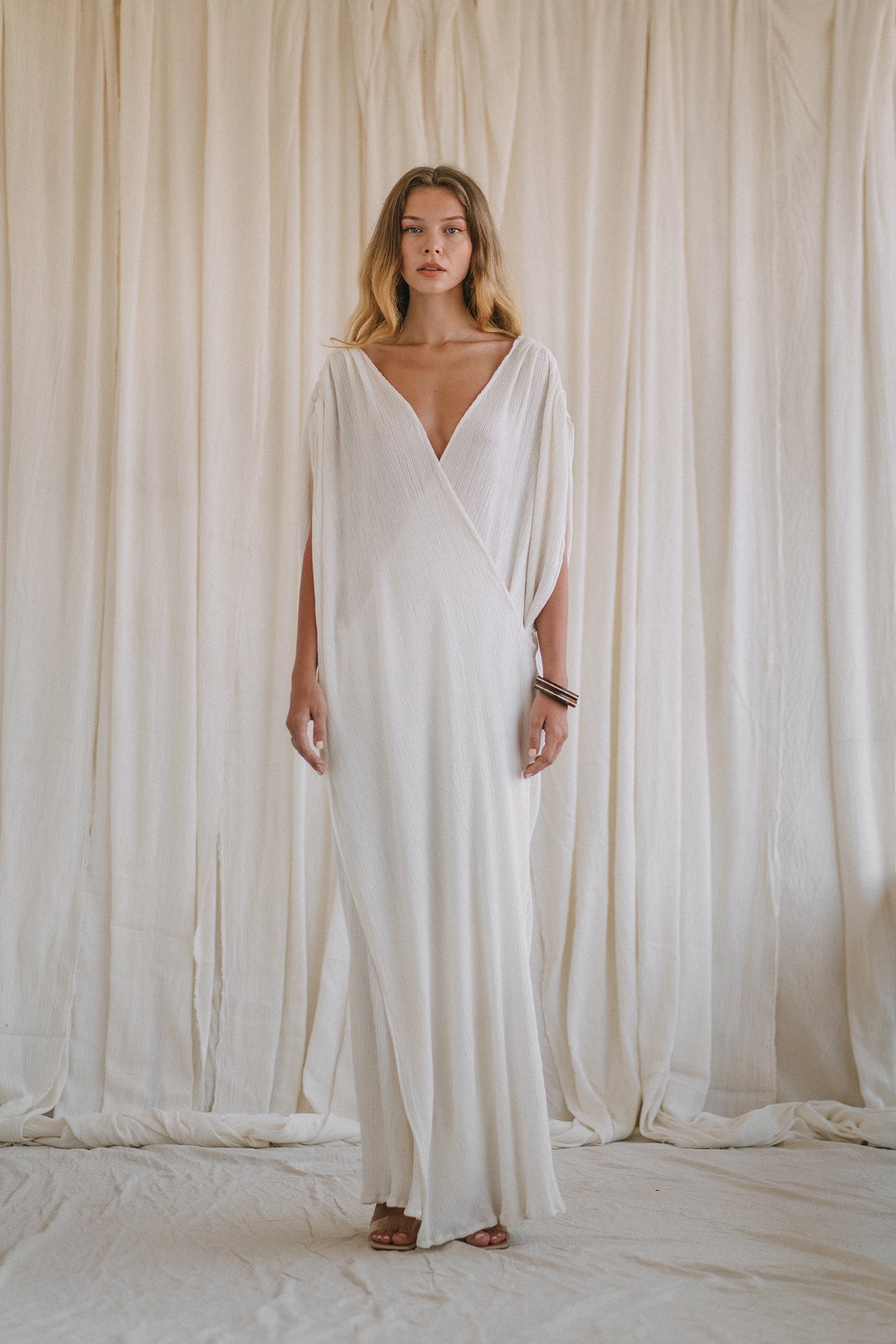 AMALFI white x-cross dress