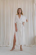DESERT kimono dress | white