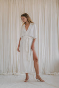 DESERT kimono dress | white