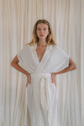DESERT kimono dress | white