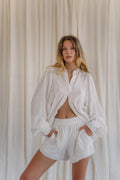 MIA SET blouse & shorts | textured cotton