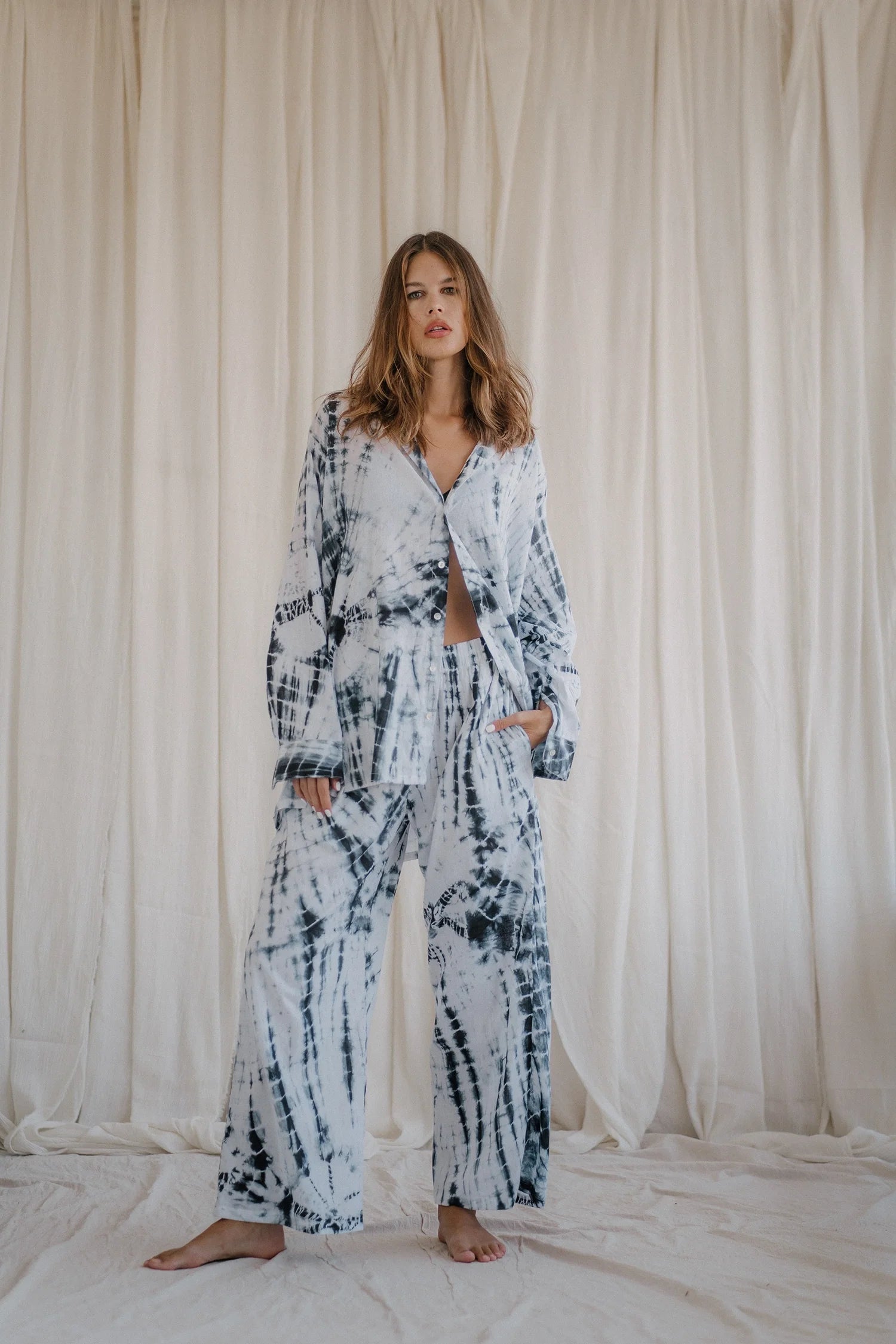 PAROS SET | deep sea hand tie-dyeing