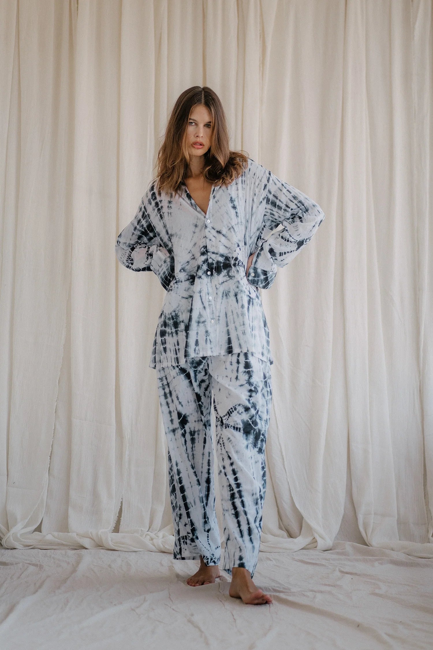 PAROS SET | deep sea hand tie-dyeing