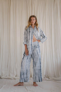 PAROS pants | deep sea striped tie-dye