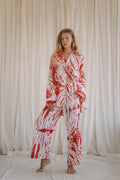 PAROS shirt | hand tie-dyeing red