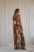 SARONG | brown printed chiffon