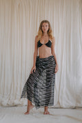 SARONG | gray printed chiffon