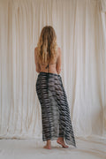 SARONG | gray printed chiffon