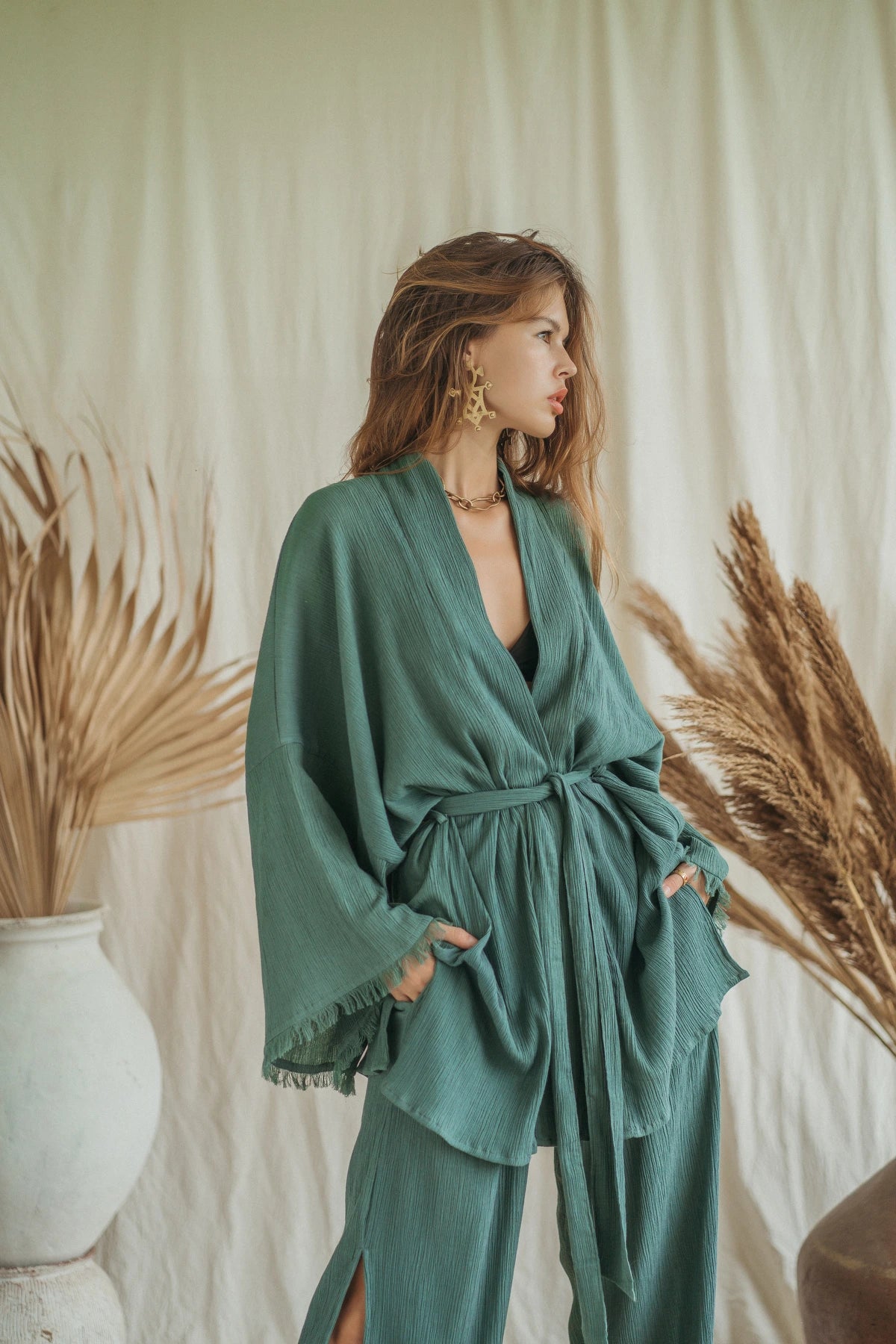 Bianco kimono jumpsuit sales