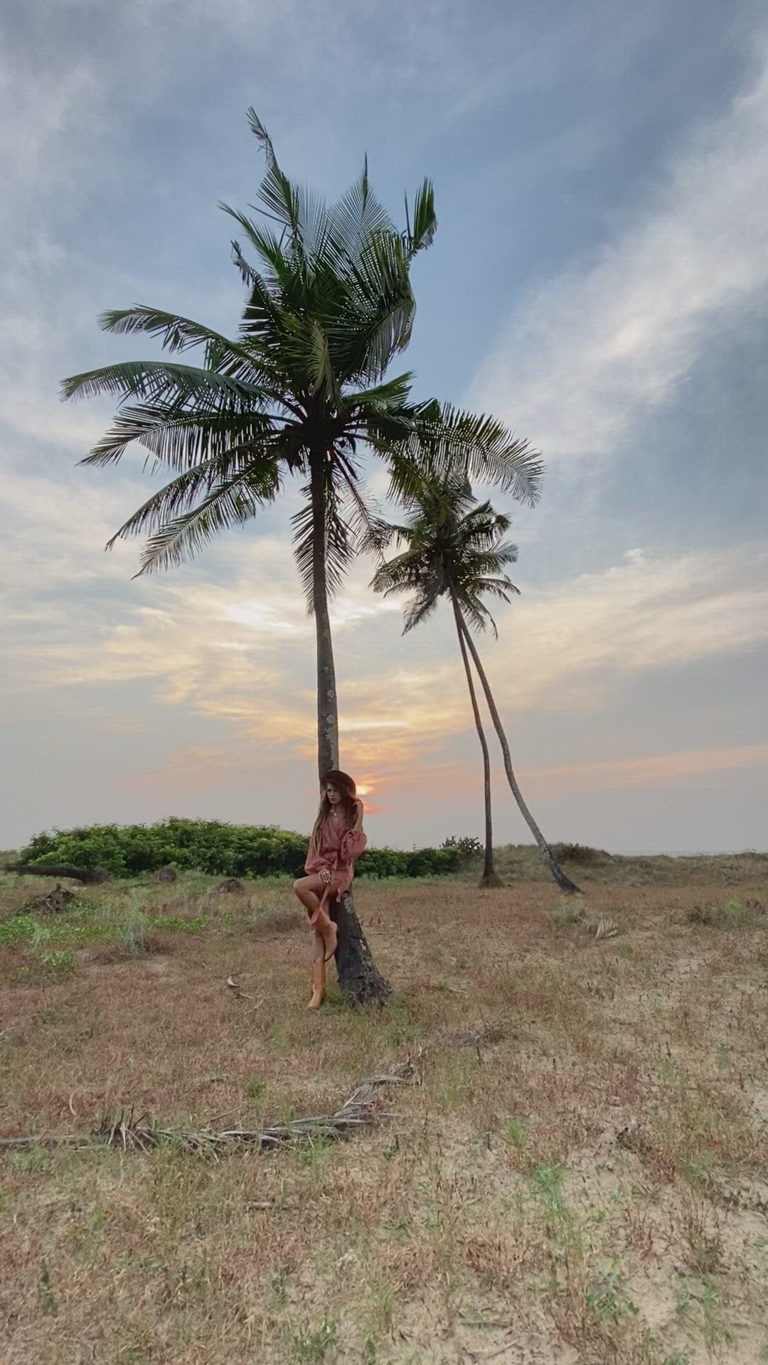 POPPY peach boho dress