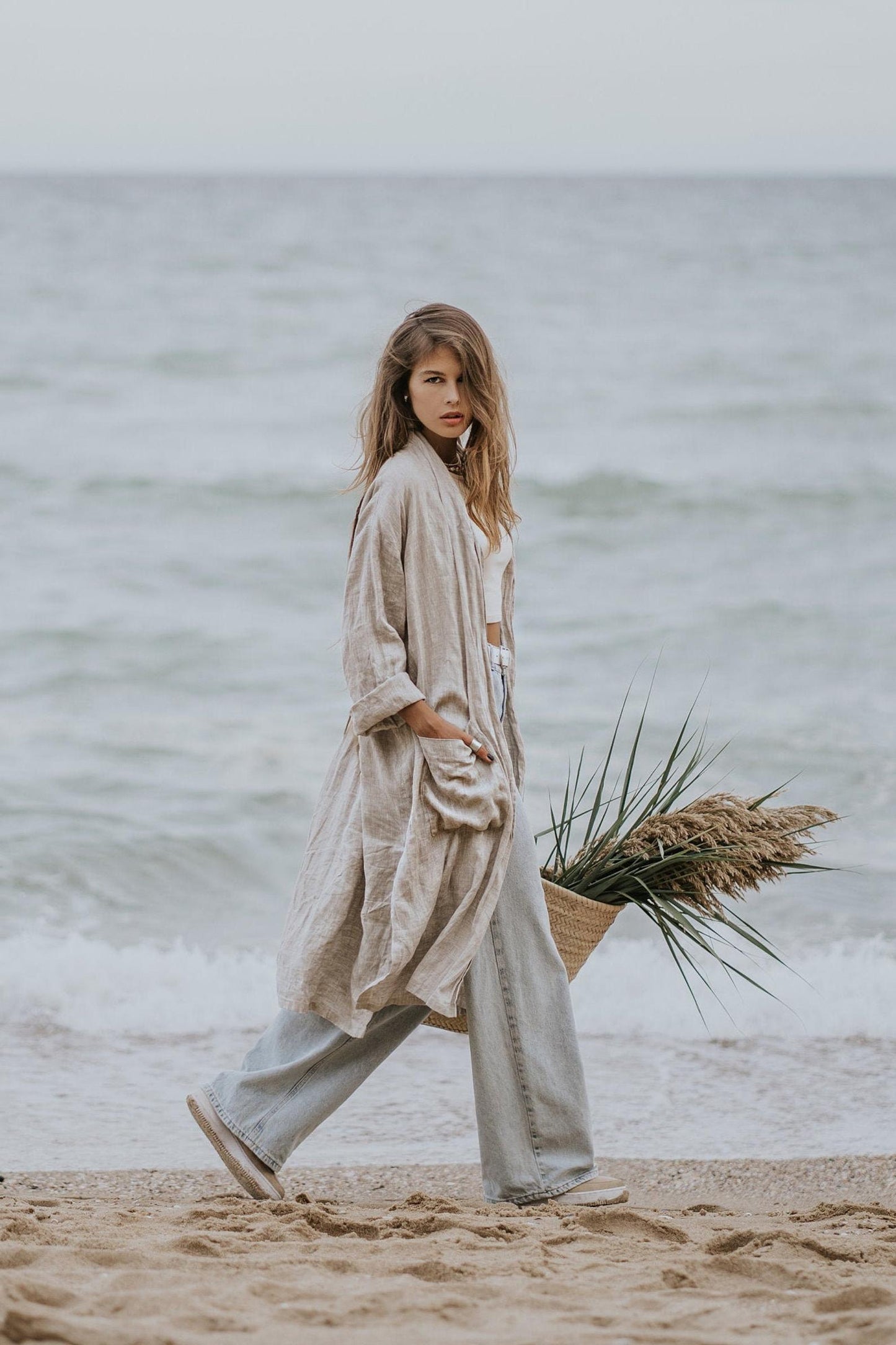 ICELAND | Linen robe