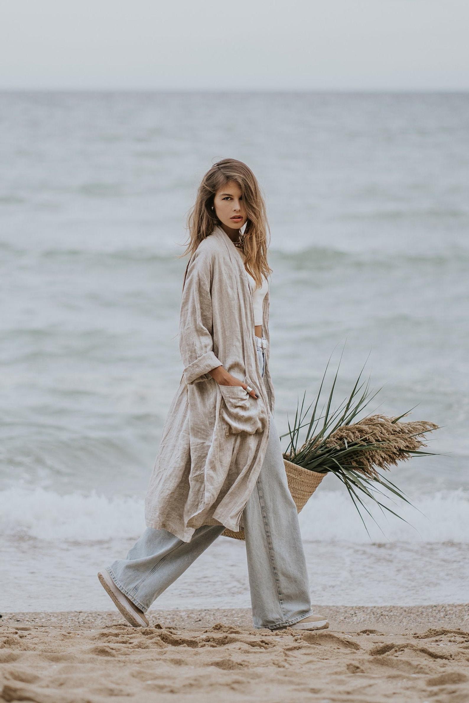 ICELAND Linen robe